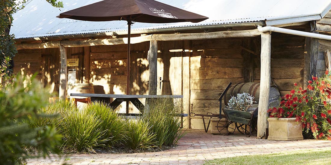 Stable and cellar door. 